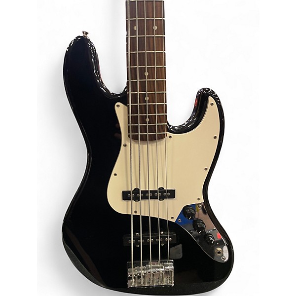 Used Squier Affinity Jazz Bass V 5 String Black Electric Bass Guitar
