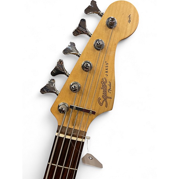Used Squier Affinity Jazz Bass V 5 String Black Electric Bass Guitar