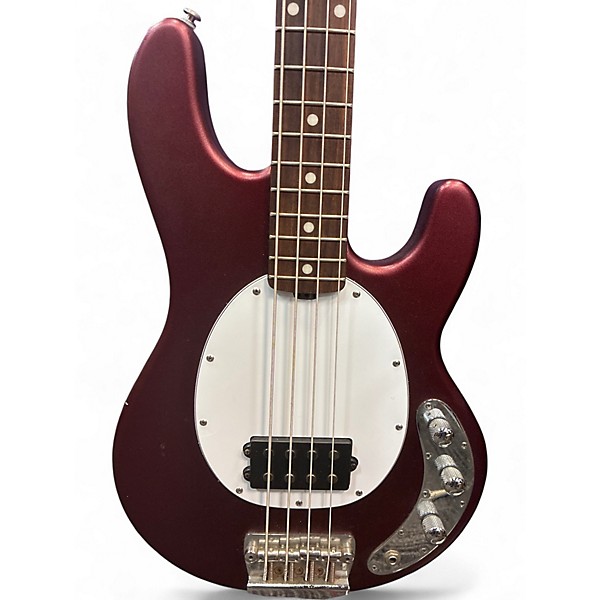 Used Ernie Ball Music Man Stingray SUB Bass Maroon Electric Bass Guitar