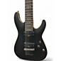 Used Schecter Guitar Research Demon 7 Satin Black Solid Body Electric Guitar