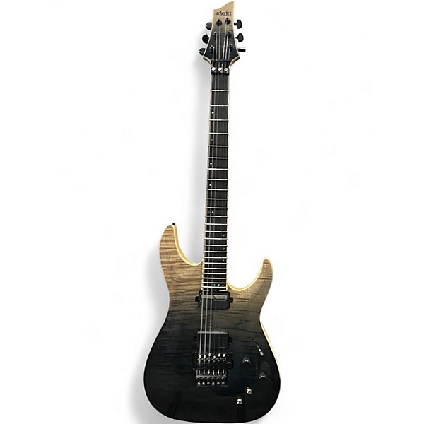 Used Schecter Guitar Research C1 FR S SLS Amber Fade Solid Body Electric Guitar