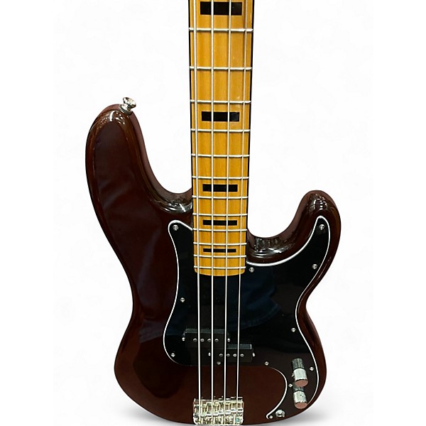 Used 2021 Squier Classic Vibe 1970S Precision Bass Walnut Electric Bass Guitar