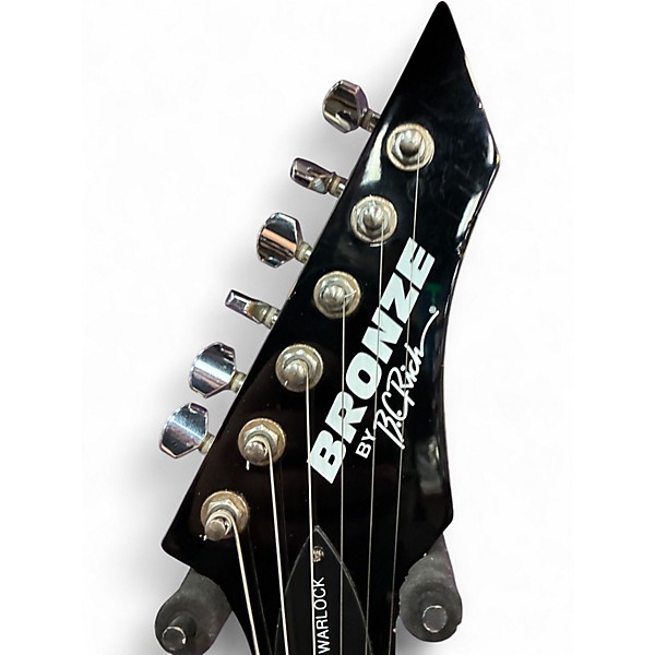 Used B.C. Rich Bronze Series Warlock Black Solid Body Electric Guitar