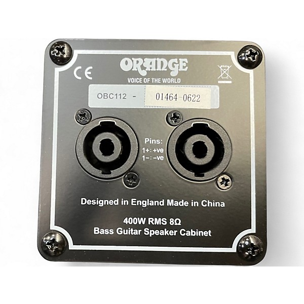 Used Orange Amplifiers OBC112 400-Watt 1X12 Bass Cabinet