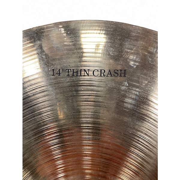 Used Wuhan Cymbals & Gongs 14in thin crash Cymbal