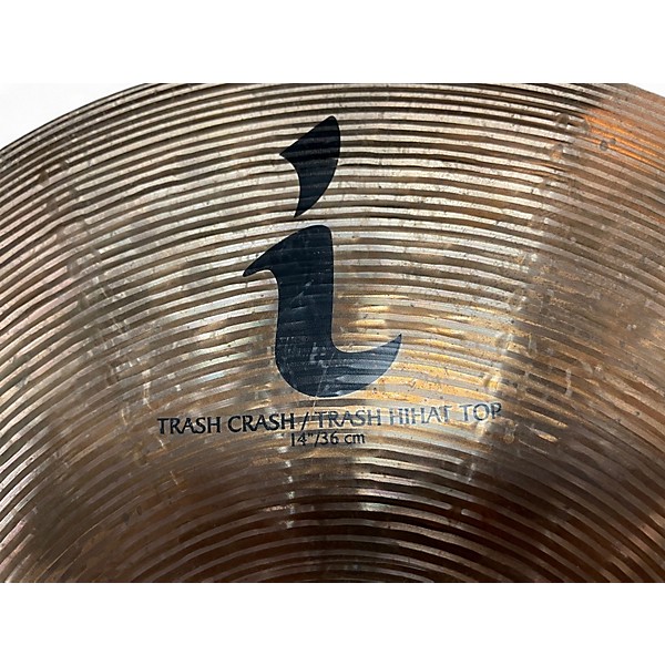 Used Zildjian 14in I SERIES TRASH CRASH / TRASH HIHAT TOP Cymbal