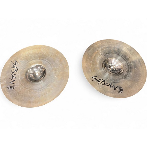 Used SABIAN 14in XSR MARCHING BAND PAIR Marching Cymbal