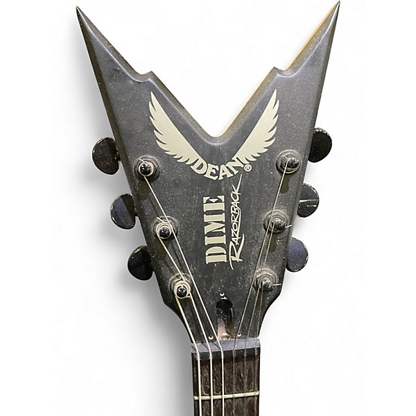 Used Dean Razorback Black Solid Body Electric Guitar