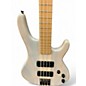 Used Aio Wolf S4 Trans White Electric Bass Guitar