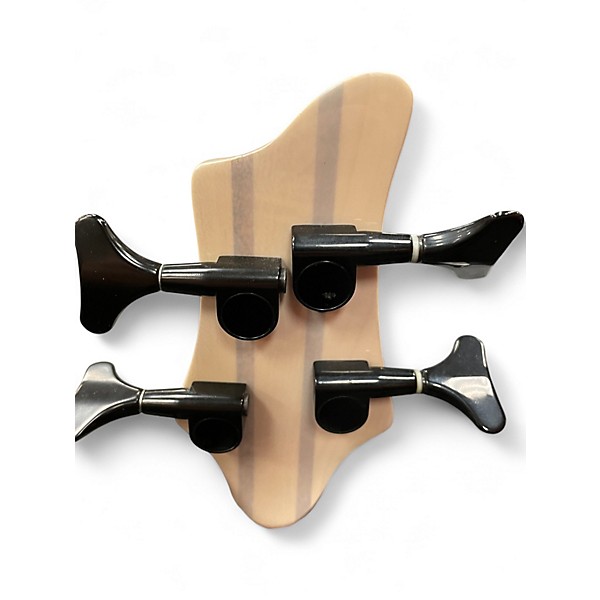 Used Aio Wolf S4 Trans White Electric Bass Guitar