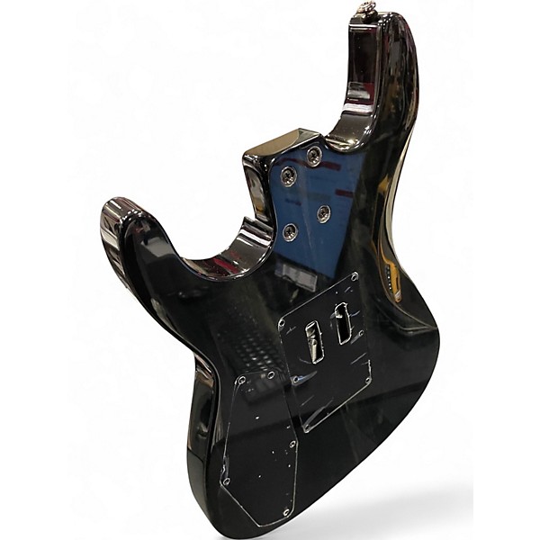 Used Dean Custom 350F Trans Black Solid Body Electric Guitar