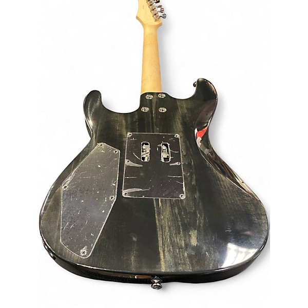 Used Dean Custom 350F Trans Black Solid Body Electric Guitar