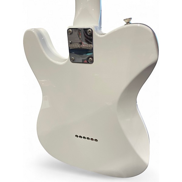 Used Fender SILENT SIREN TELECSATER WHITE Solid Body Electric Guitar