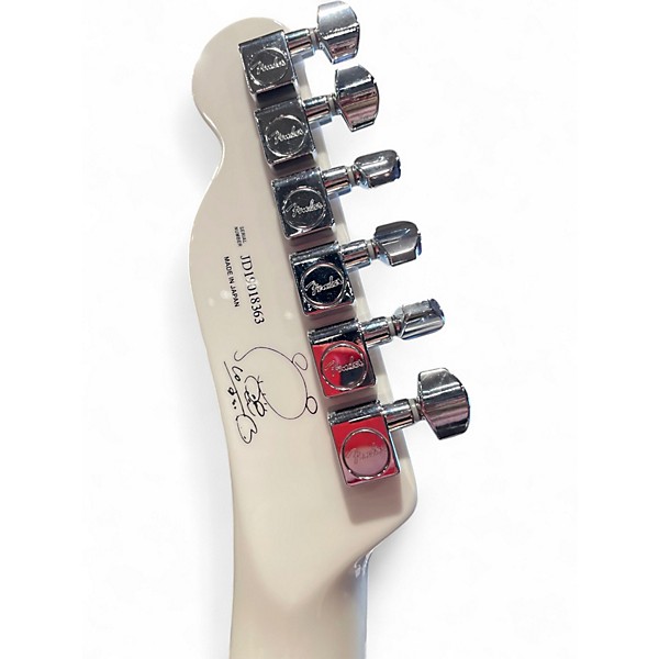 Used Fender SILENT SIREN TELECSATER WHITE Solid Body Electric Guitar