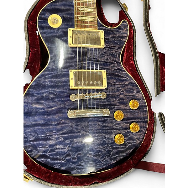 Used Gibson CUSTOM SHOP LES PAUL CLASS 5 Q BLUE PURLE QUILT Solid Body Electric Guitar