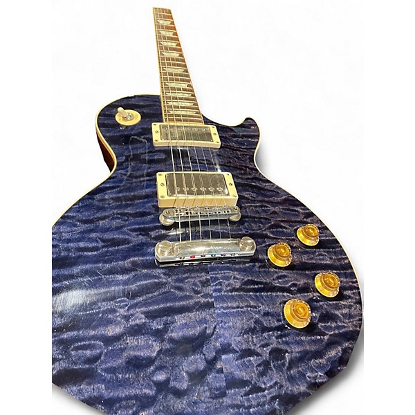 Used Gibson CUSTOM SHOP LES PAUL CLASS 5 Q BLUE PURLE QUILT Solid Body Electric Guitar