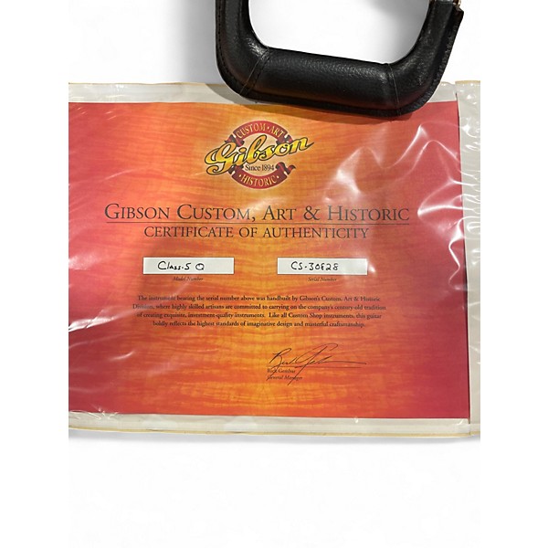 Used Gibson CUSTOM SHOP LES PAUL CLASS 5 Q BLUE PURLE QUILT Solid Body Electric Guitar