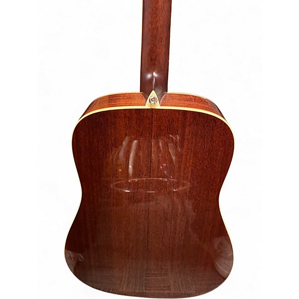 Used Alvarez MD60E Herringbone Natural Acoustic Electric Guitar