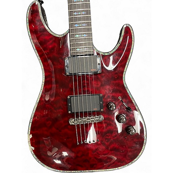 Used Schecter Guitar Research Hellraiser C1 oxe blood red Solid Body Electric Guitar