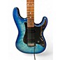 Used Schecter Guitar Research Diamond Series Traditional Pro Trans Blue Solid Body Electric Guitar