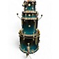 Used Mapex 4 Piece Meridian Birch Teal Burst Drum Kit thumbnail