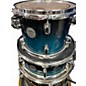 Used Mapex 4 Piece Meridian Birch Teal Burst Drum Kit