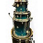 Used Mapex 4 Piece Meridian Birch Teal Burst Drum Kit