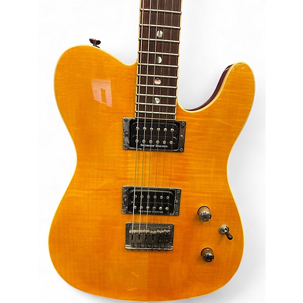 Used Fender Special Edition Custom Telecaster FMT HH FLAME YELLOW Solid Body Electric Guitar