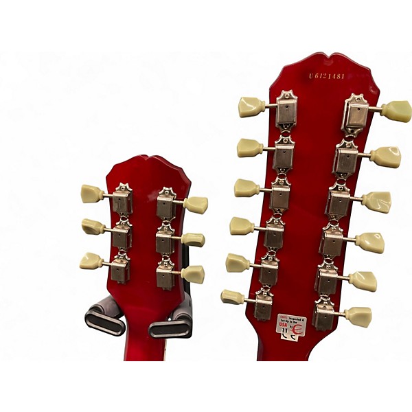 Used Epiphone G1275 Double Neck Heritage Cherry Solid Body Electric Guitar