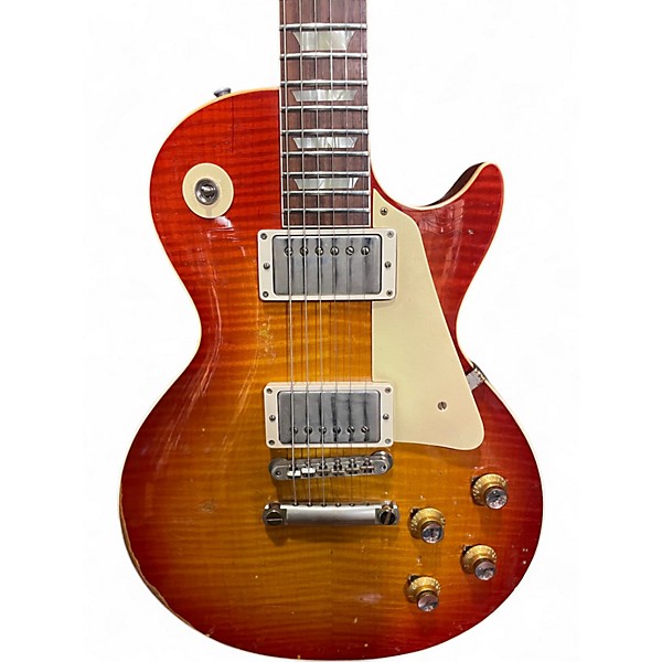 Used Gibson murphy lab heavy aged 1960reissue les paul Sunburst Solid Body Electric Guitar
