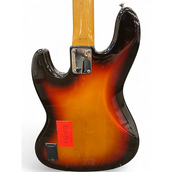 Vintage 1990s Fender MIJ JB62-FL SUNBURST Electric Bass Guitar