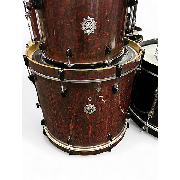 Used Dixon 4 Piece Demon Red Plasma Drum Kit