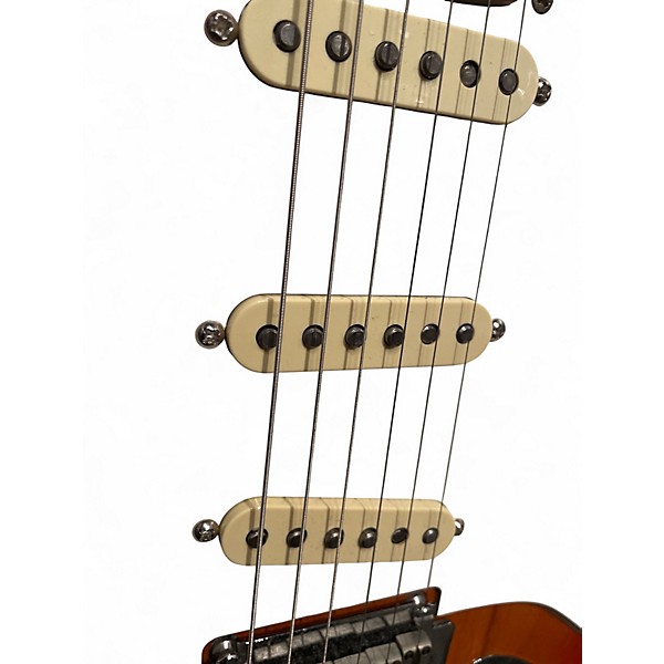 Used Squier Standard Stratocaster Cherry Sunburst Solid Body Electric Guitar