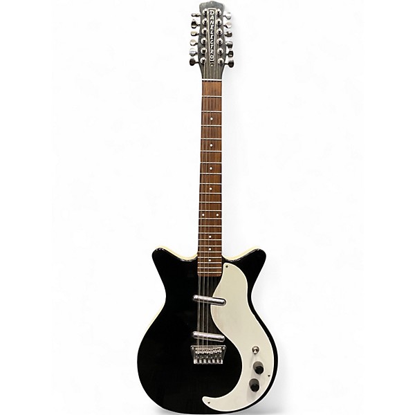 Used Danelectro 12SDC 12-String Black Solid Body Electric Guitar