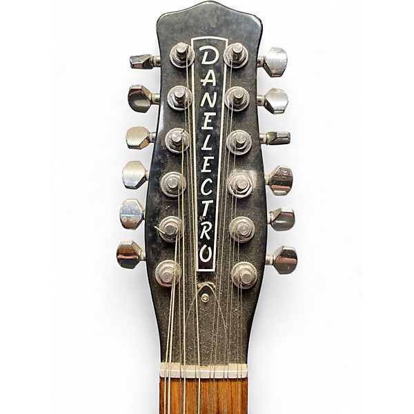 Used Danelectro 12SDC 12-String Black Solid Body Electric Guitar