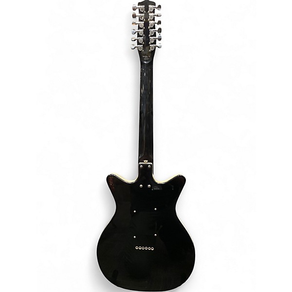 Used Danelectro 12SDC 12-String Black Solid Body Electric Guitar