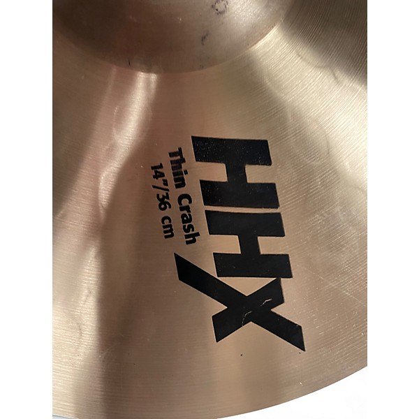 Used SABIAN 14in HHX THIN CRASH Cymbal