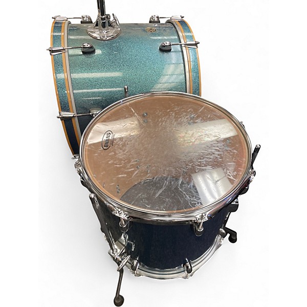 Used Gretsch Drums 5 Piece Catalina Maple Blue Drum Kit