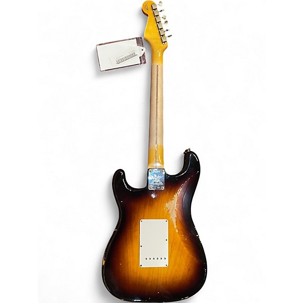 Used 2024 Fender 70TH ANNIVERSARY STRAT 1954 RELIC 2 Color Sunburst Solid Body Electric Guitar