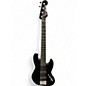 Used Squier Deluxe Jazz Bass Active V 5 String Black Electric Bass Guitar thumbnail