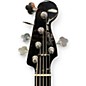Used Squier Deluxe Jazz Bass Active V 5 String Black Electric Bass Guitar