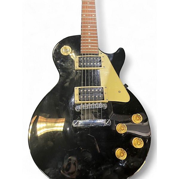 Used Epiphone Les Paul 100 Bolt On Black and White Solid Body Electric Guitar