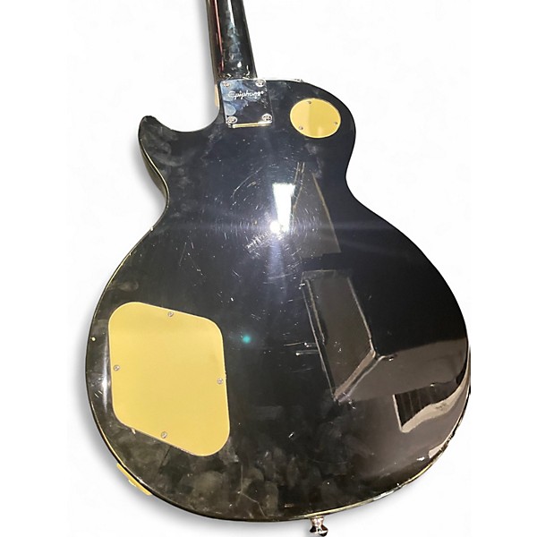 Used Epiphone Les Paul 100 Bolt On Black and White Solid Body Electric Guitar