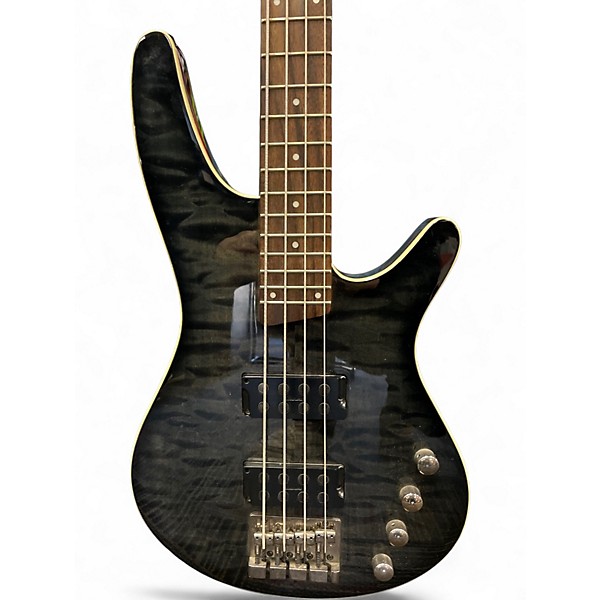Used Ibanez SRX500 TRANS BLACK Electric Bass Guitar