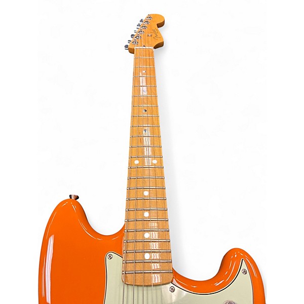 Used Fender Duo Sonic Capri Orange Solid Body Electric Guitar