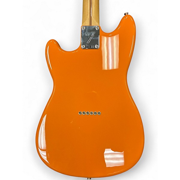 Used Fender Duo Sonic Capri Orange Solid Body Electric Guitar