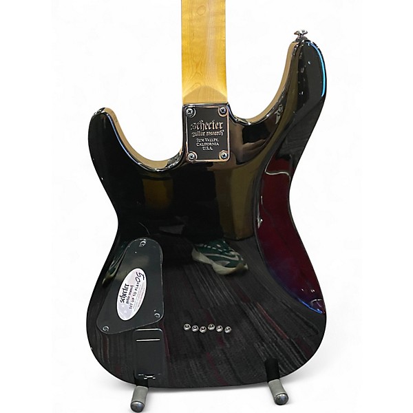 Used Schecter Guitar Research Demon 6 Crimson Burst Solid Body Electric Guitar