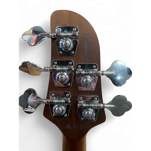 Used Ibanez TMB 505 Silver Electric Bass Guitar