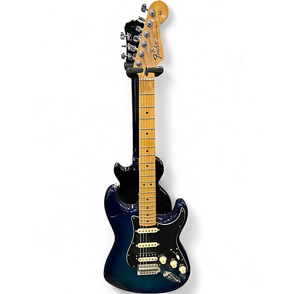 Used Fender LTD STANDARD STRAT MIM Blue Solid Body Electric Guitar
