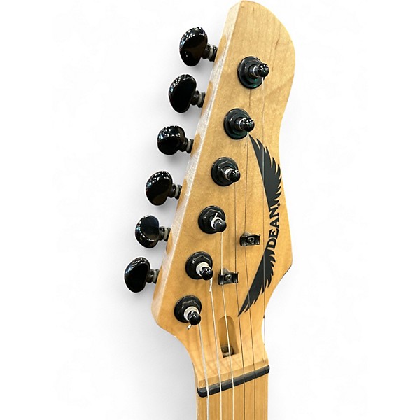 Used Dean NV FM TBK NashVegas Transparent Black Solid Body Electric Guitar